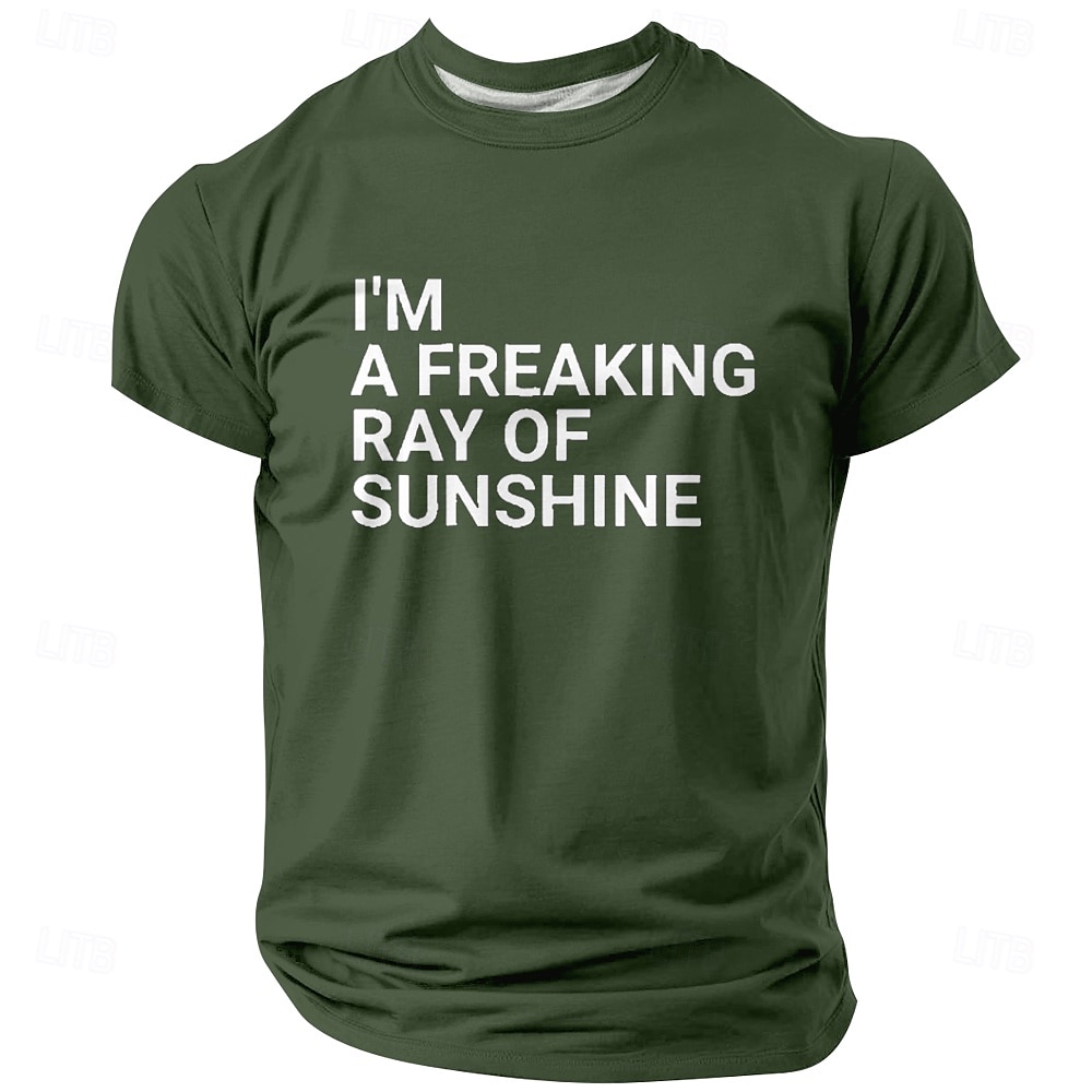 Męskie Zabawny slang Podkoszulek Krótki rękaw Podkoszulek Druk 3D Półgolf Koszula Moda Codzienny Ulica Codzienny Czarny Niebieski Zielony Lato Wiosna Odzież S M L XL XXL XXXL 2025 - $17.99 –P3