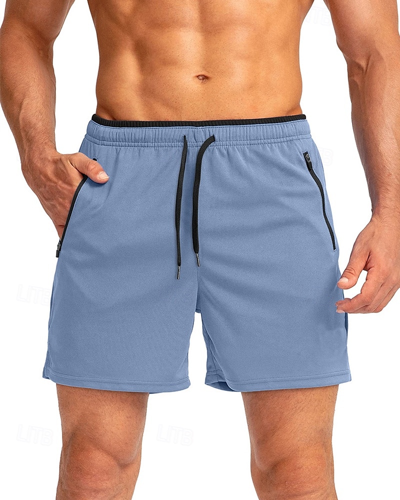 Homme Short actif Shorts de survêtement Shorts Shorts d'été Cordon de serrage Avec Poches Taille Élastique Uni Confort Court Quotidien Sport en Plein Air Sortir Mode Occasionnel bleu marine Kaki de 2026 ? $18.99 –P4