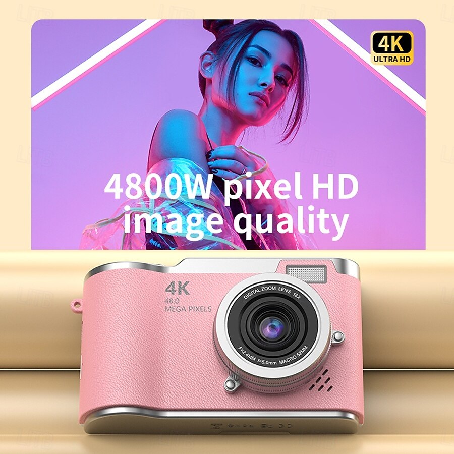 HD Digital Cameras 4K 1080p Easy to Use Rotatable 2.4 Lcd Screen  CCD Camera 2025 - $52.99 –P13