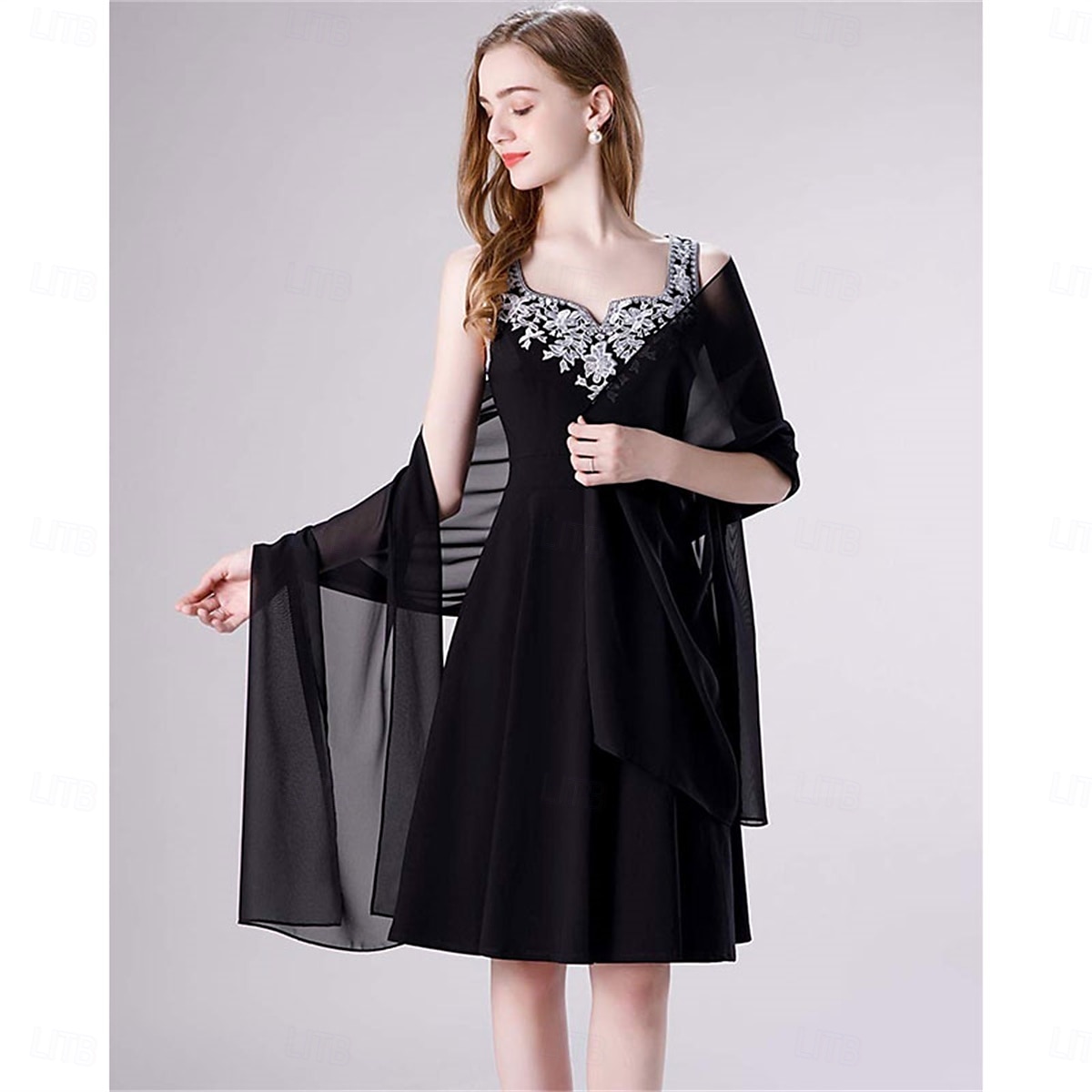 écharpes en mousseline douce, châles et écharpes pour robes de soirée, châles de mariage, écharpes de mariée pour femmes de 2025 ? $24.99 –P6