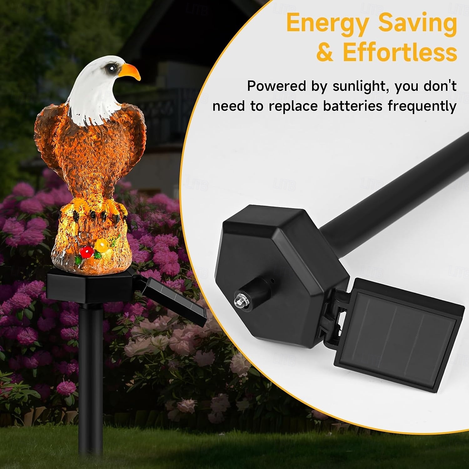 Garden Solar Stake Light, Solar Eagle Lights for Yard, Lawn and Patio Decoration, Bright Outdoor Eagle Statue for Stunning Ambience 2026 - $15.49 –P4