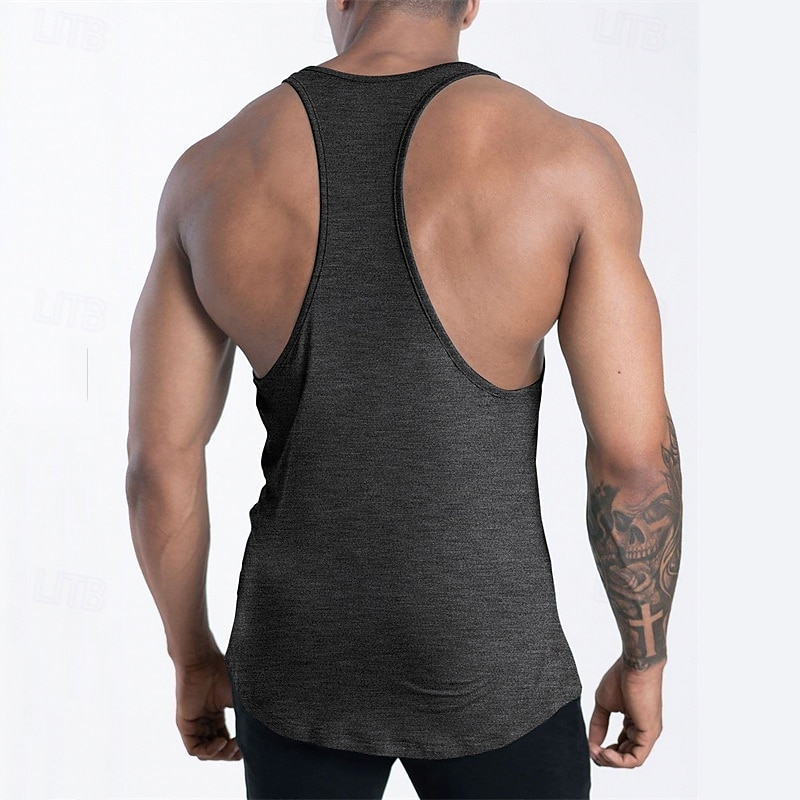 Herren Tank Top Weste Unterhemd Ärmelloses Shirt Ärmellos U-Ausschnitt Sommer Einfach Mode Designer Basic Urlaub Straße Ausgehen Schwarz Rosa Marineblau Top T-Shirt für Herren 2025 - $12.99 –P9
