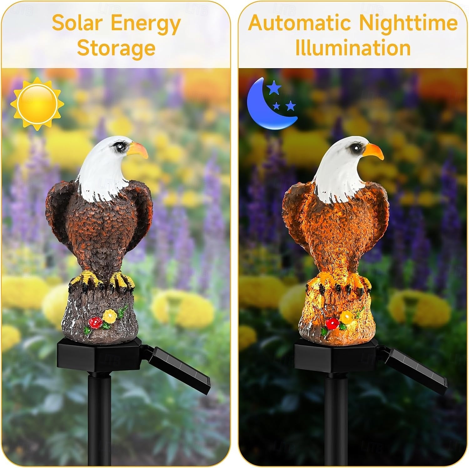 Garden Solar Stake Light, Solar Eagle Lights for Yard, Lawn and Patio Decoration, Bright Outdoor Eagle Statue for Stunning Ambience 2026 - $15.49 –P3