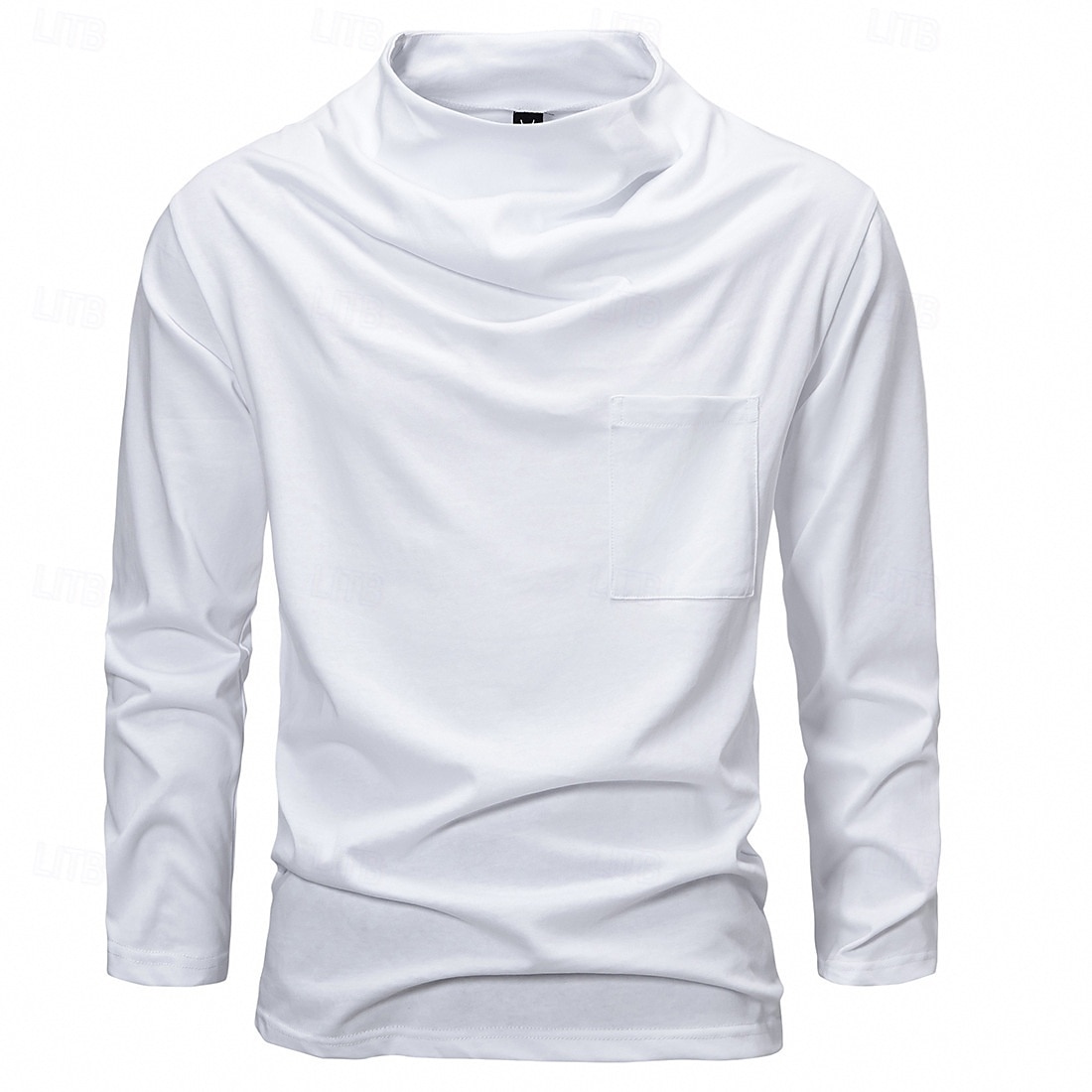 Men's Tee Tee Top Long Sleeve Shirt Long Sleeve Crew Neck Spring &  Fall Plain Fashion Designer Sexy Vacation Street Going out Black White Dark Grey Top Tee for Men 2025 - $32.99 –P1