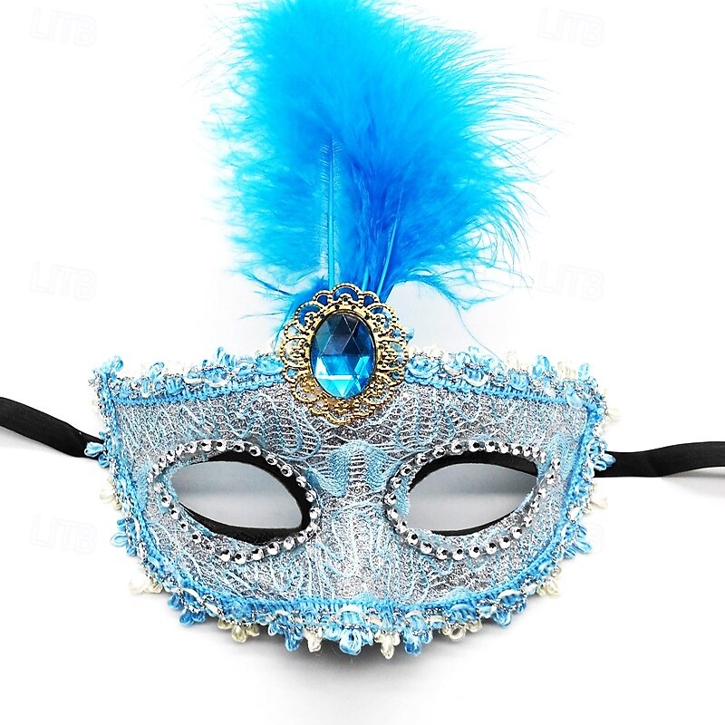 Karnevalová maska Maska Halloween rekvizity Dospělé Dámské Poloviční obličej Výkon Párty Plesová maškaráda Karneval Mardi Gras Jednoduchý karnevalový kostým 2025 - $12.49 –P5