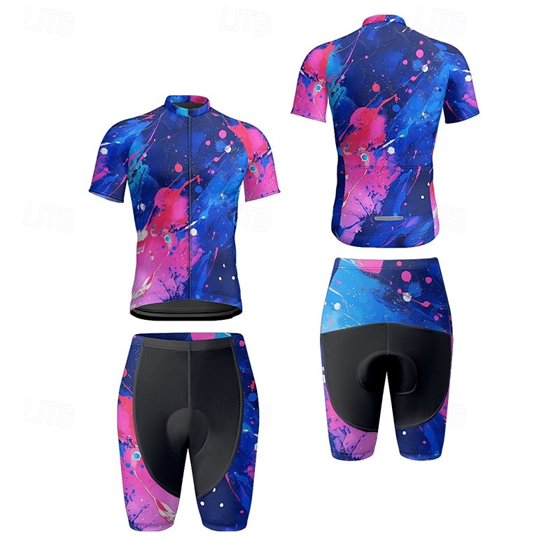 Miesten Pyöräily jersey ja shortsit Graffiti Lyhythihainen Pyörä Liikunta-asut 3 takataskulla Maastopyöräily Maantiepyöräily Etuvetoketju Hikeä siirtävä Mukava Hengittävä Urheilu Musta Keltainen 2025 - $47.99 –P10