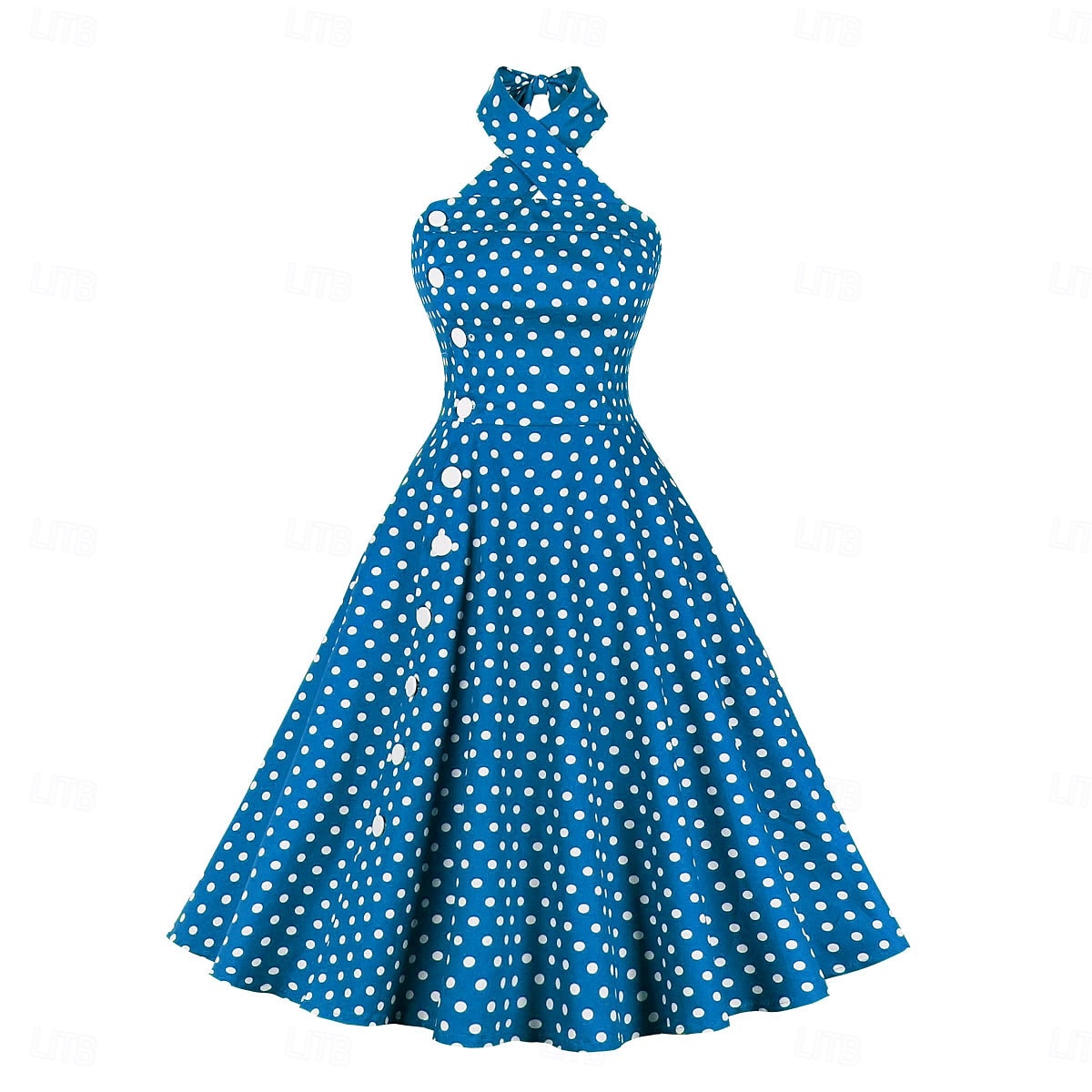 Retro Vintage 1950er Kleid Swing-Kleid Tupfen Damen Karneval Maskerade Alltagskleidung Junggesellinnenabschiedsparty Erwachsene Kleid Abschlussballkleider 2025 - $27.99 –P11