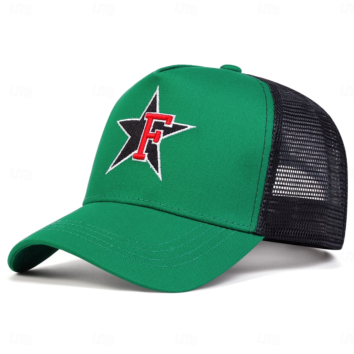 Herren Cap Basecap Sonnenhut Kappe Mesh-Kappe Schwarz Blau Poly / Baumwollmischung Einstellbar Modisch Freizeitskleidung Festival Buchstabe Sterne Lässig / Alltäglich 2025 - $7.99 –P4