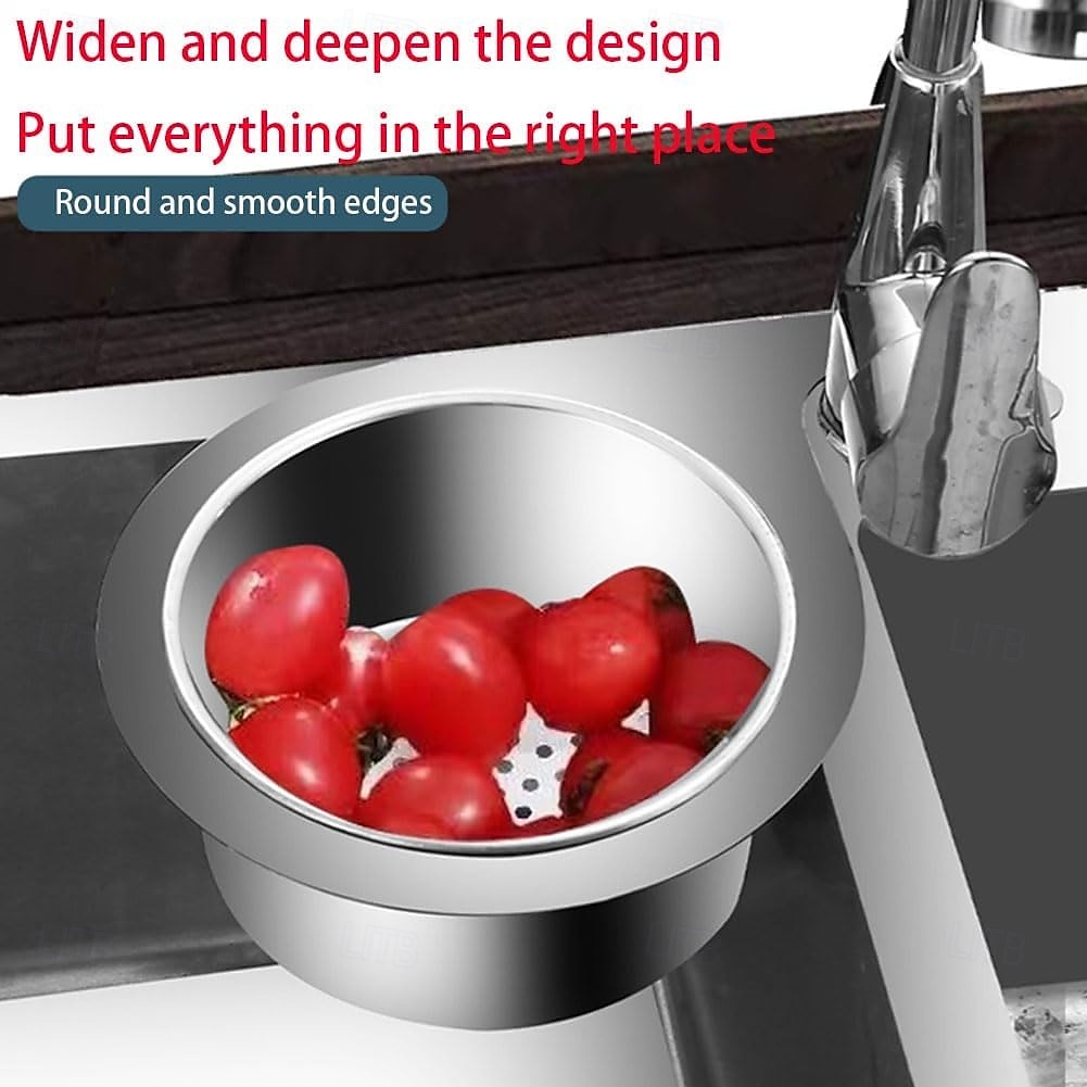 cestello di scarico in acciaio inox per lavello della cucina, cestello di scarico multifunzionale a forma di cigno, scolapasta per frutta appeso al rubinetto, cestello filtrante per alimenti, cestello del 2025 a $8.49 –P5