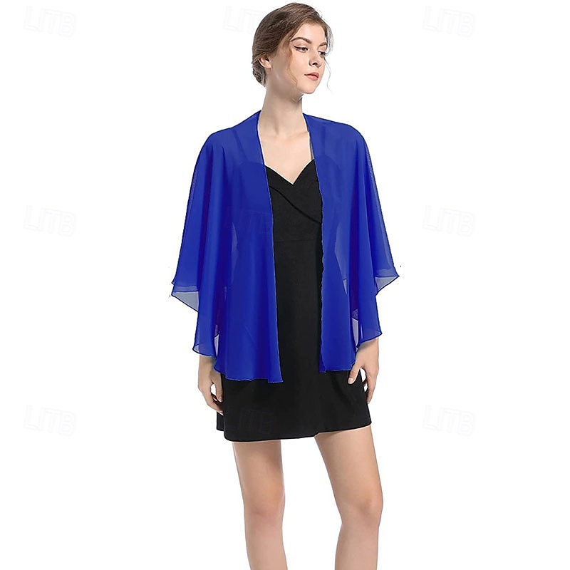 châle de soirée en mousseline de soie, châles et écharpes de mariage pour femmes, robe de mariée de fête pour occasions spéciales de 2025 ? $29.99 –P11