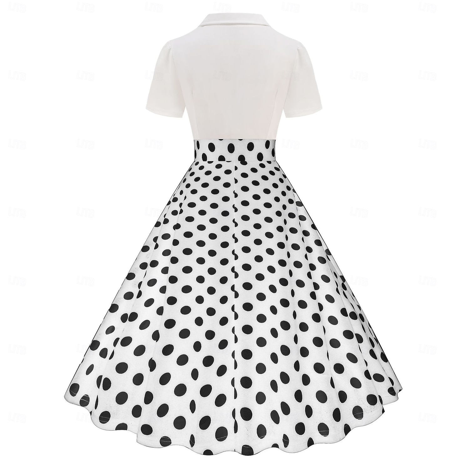 1950s Retro Vintage Rockabilly Knee Length Dress Tea Dress Swing Dress Polka dots Fit & Flare Swing Fancy Dress Women's Christmas Carnival New Year Homecoming Daily Wear Bachelorette Party Adults' 2026 - $32.99 –P20