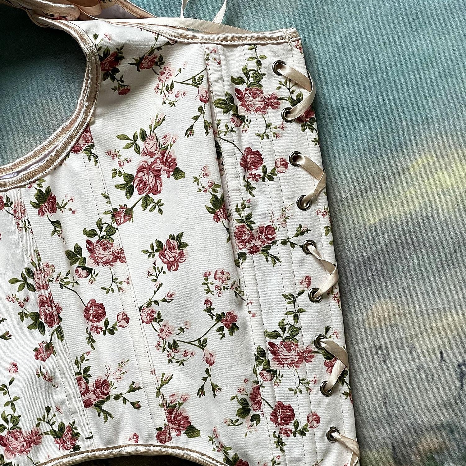 Retró Középkori Reneszánsz Fűző Prsluk Bustier Fűzős Virágos Jacquardszövet Jelmez Női Fantasy királyi Mindszentek napja Farsang Parti Alkalmi / Napi LARP Felnőttek Fűző 2025 - $32.99 –P11