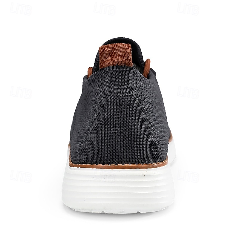 marineblaue Strick-Sneaker für Herren mit Schnürung und gepolsterter Sohle für bequemes Tragen im Alltag 2025 - $34.99 –P10
