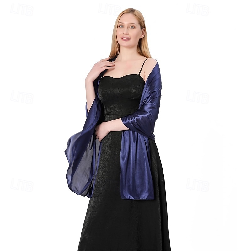 châles et écharpes en mousseline de soie pour femmes pour robes de soirée, élégante étole en mousseline de soie douce et transparente, écharpe de mariage pour mariée de 2025 ? $22.99 –P3