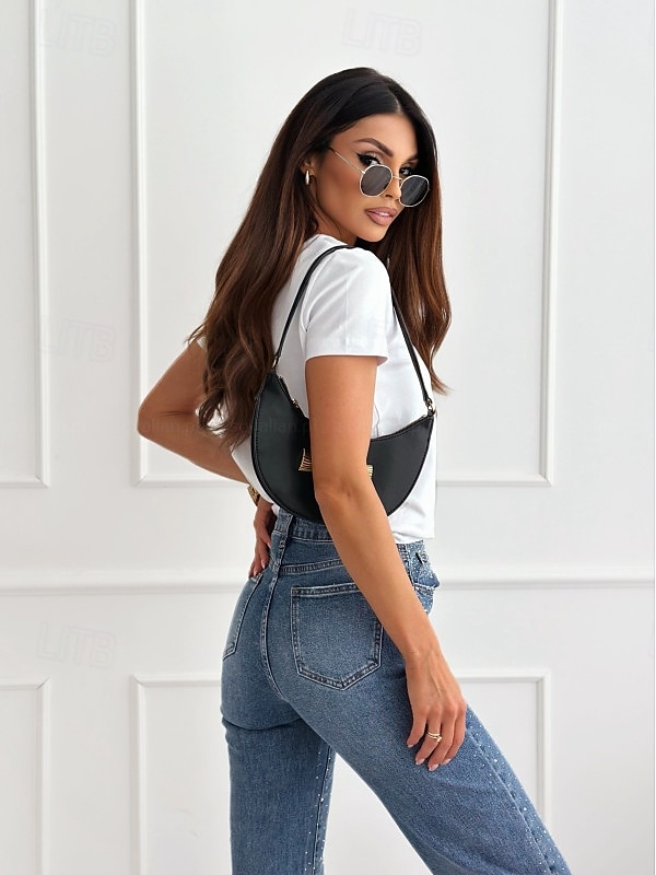 Chemisier Femme Noir Blanche Rose Claire Couleur unie / unie Tricot du quotidien Elégant Col V Standard S de 2025 ? $14.49 –P2