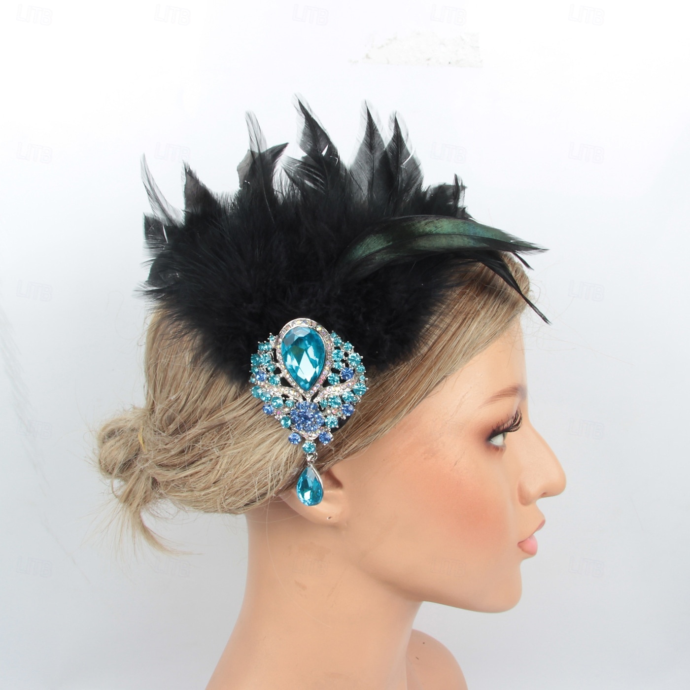Retro Antiguo 1920s Tocados Baile de Máscaras Diadema de estilo flapper El gran Gatsby charlestón Pluma Disfraz Mujer Víspera de Todos los Santos Carnaval Mascarada Fiesta de Cóctel Fiesta de baile 2025 - $13.99 –P4