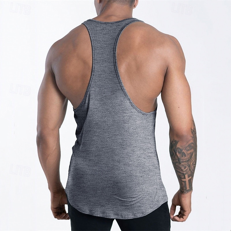 Herren Tank Top Weste Unterhemd Ärmelloses Shirt Ärmellos U-Ausschnitt Sommer Einfach Mode Designer Basic Urlaub Straße Ausgehen Schwarz Rosa Marineblau Top T-Shirt für Herren 2025 - $12.99 –P12