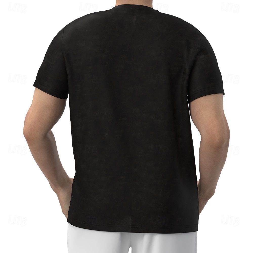 Mannens Bibel Kors Kristus T-skjorte Kortermet T-skjorte 3D Print Crew Neck Skjorte Motedesign Daglig Gate Daglig Svart Sommer Vårklær 2026 - $19.49 –P2