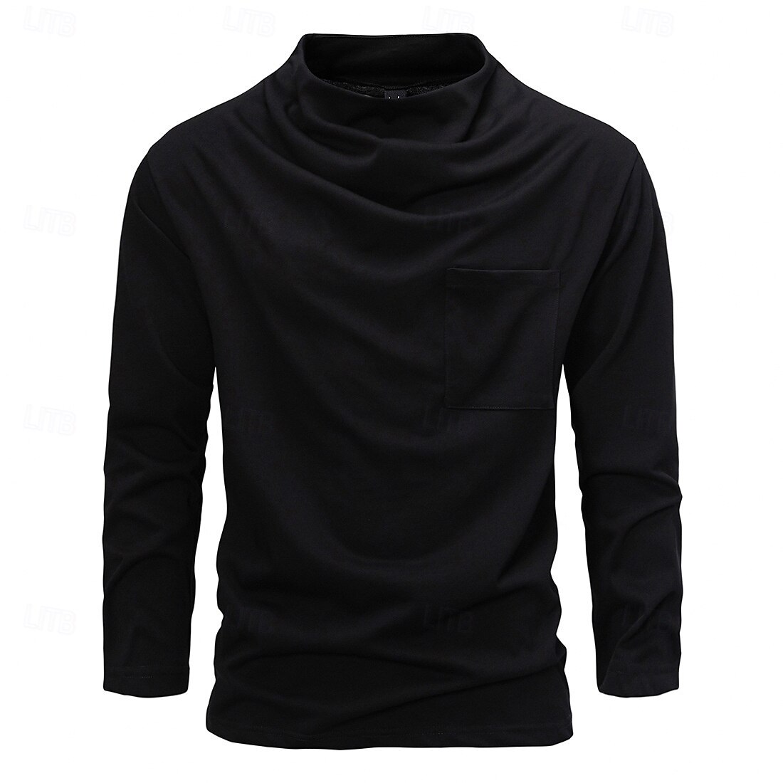 Men's Tee Tee Top Long Sleeve Shirt Long Sleeve Crew Neck Spring &  Fall Plain Fashion Designer Sexy Vacation Street Going out Black White Dark Grey Top Tee for Men 2025 - $32.99 –P8