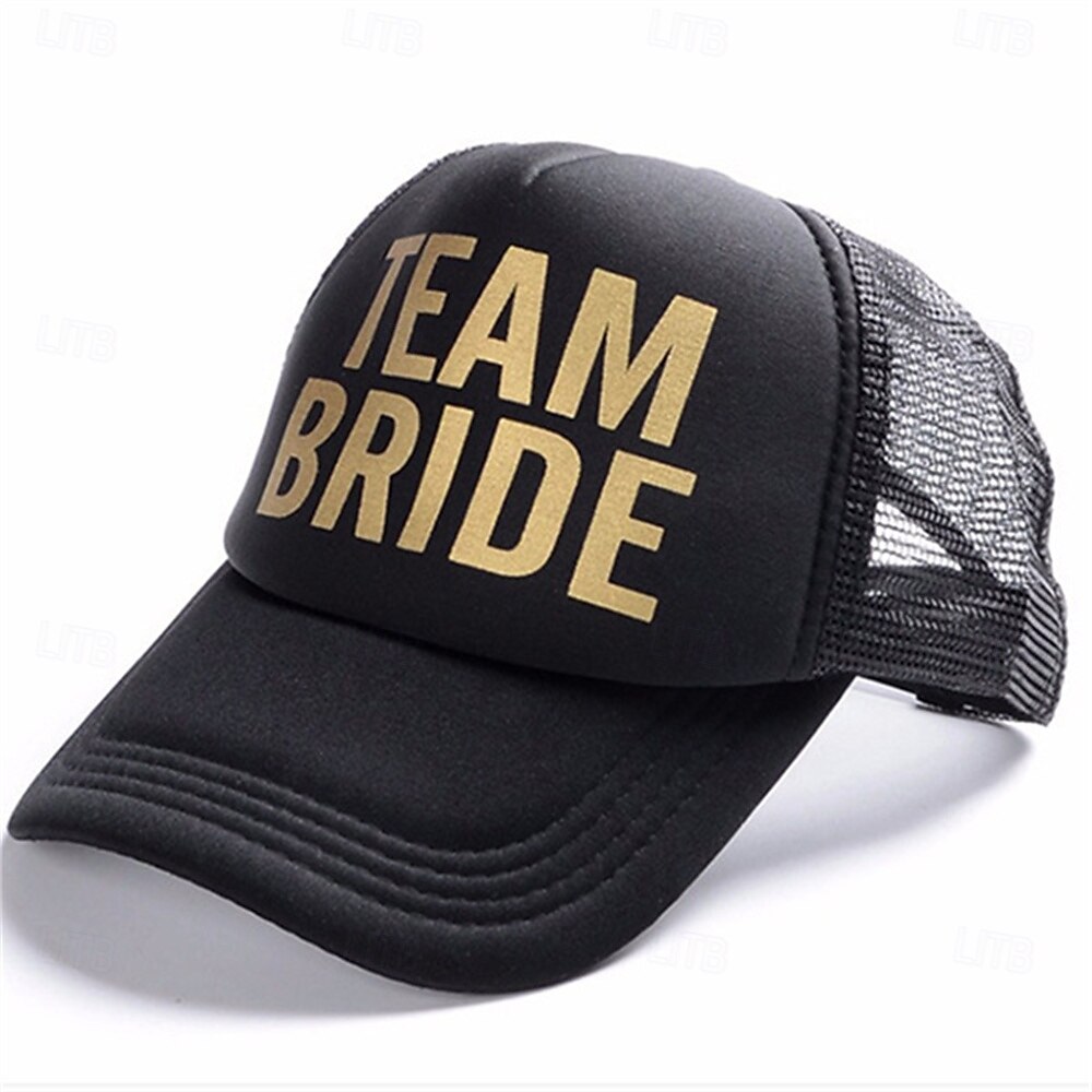 Chic BRIDE Print Baseball Cap for Women - Adjustable, Sun-Protective Mesh Trucker Hat with Breathable Design - Perfect for Spring & Summer Outings 2025 - $10.99 –P12