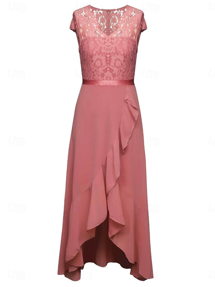 Sukienka na graduacje dla kobiet Sukienka maxi Jednolity kolor Sukienka balowa Sukienka w kształcie litery A Sukienka Fit and Flare Elegancka Formalna Półformalna Gość na wakacje Zaręczyny Przyjęcie 2025 - $41.99 –P4