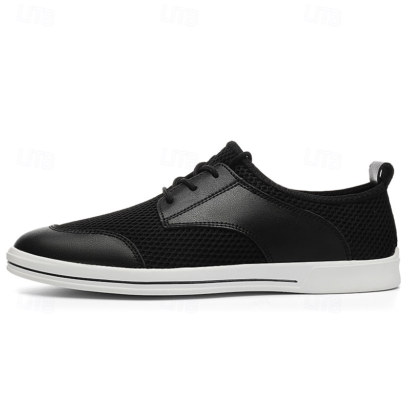 Men's Lightweight Breathable Mesh Lace-Up Sneakers – Casual Walking Shoes with Airy Design for Summer, Travel & Everyday Comfort 2025 - $46.99 –P4