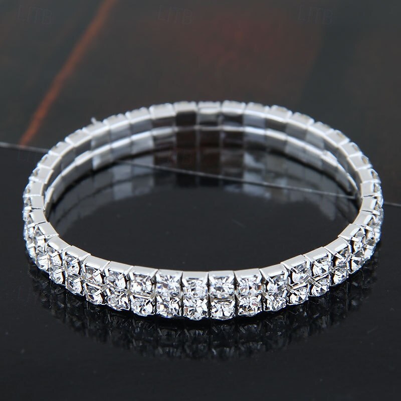 Bridal Jewelry Sets One-piece Suit Alloy Earrings Necklace Bracelets Women's Stylish Cute Geometrical Joy Geometric Jewelry Set For Party 2025 - $25.99 –P3
