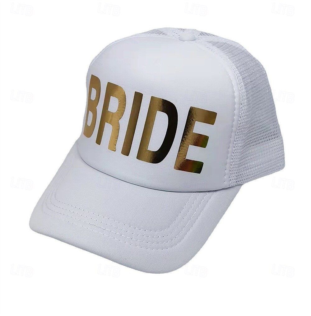 Chic BRIDE Print Baseball Cap for Women - Adjustable, Sun-Protective Mesh Trucker Hat with Breathable Design - Perfect for Spring & Summer Outings 2025 - $10.99 –P11