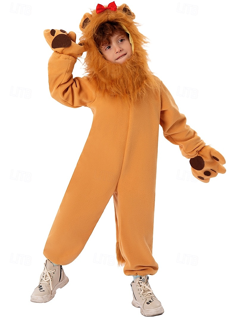 Lev Cosplay kostým Úbory Legrační kostýmy Dětské Chlapecké Dívčí cosplay Výkon Párty předvečer Všech svatých Karneval Mardi Gras Jednoduchý karnevalový kostým 2025 - $40.99 –P3