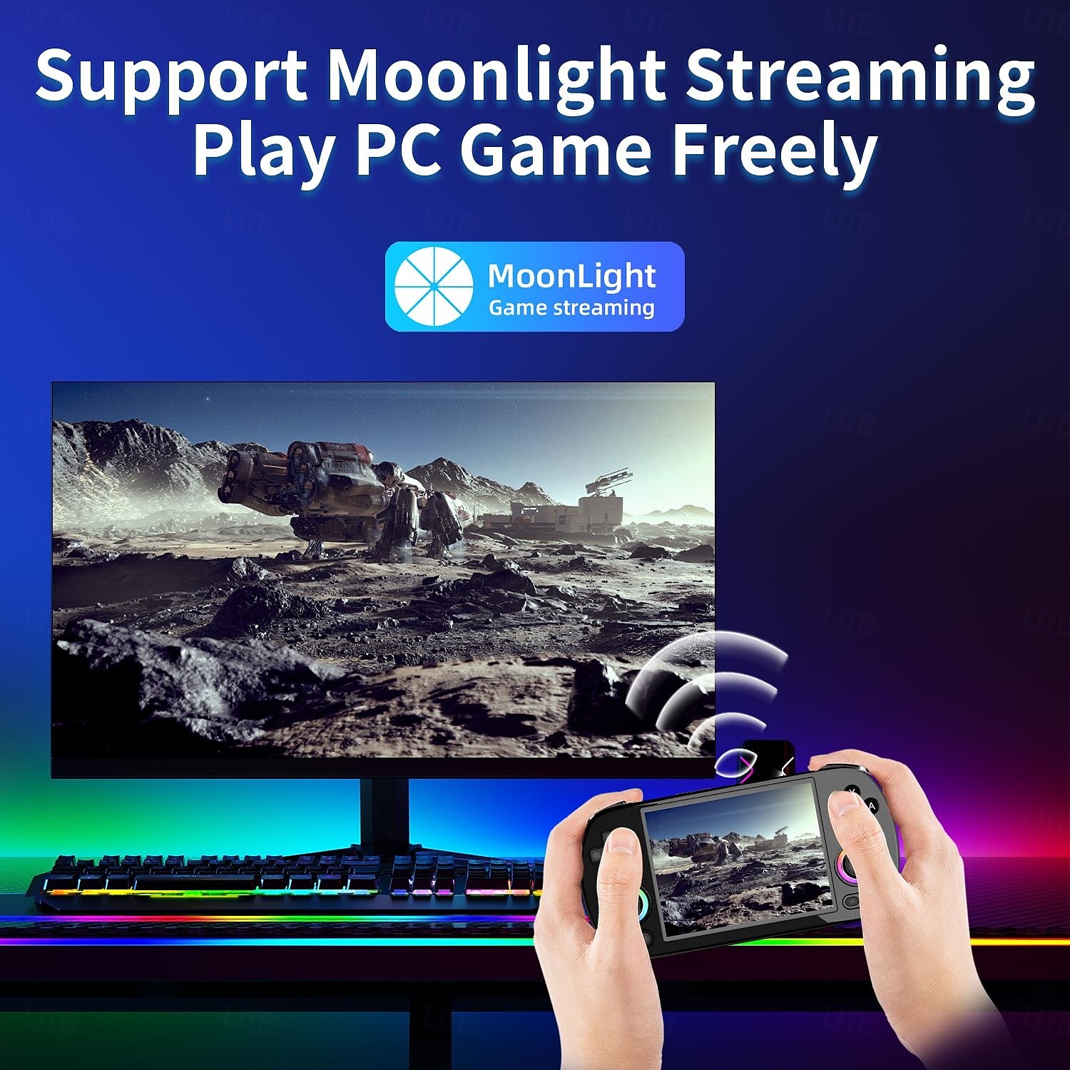 RG40XX H Handheld Game Console 4'' Screen Linux System Joystick RGB Lighting Effect RG40XXH Video Player Trimui Console 2025 - $199.99 –P9