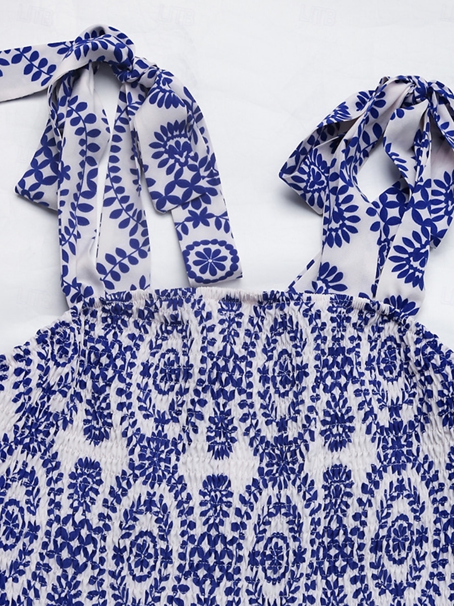 Női Maxiruha hétköznapi ruha A vonalú ruha Slip ruha Boho ruha Csehország Stílusos Etno Vakáció Napi Normál Virágos Ujjatlan Pántos Medence Nyár 2025 - $34.99 –P7