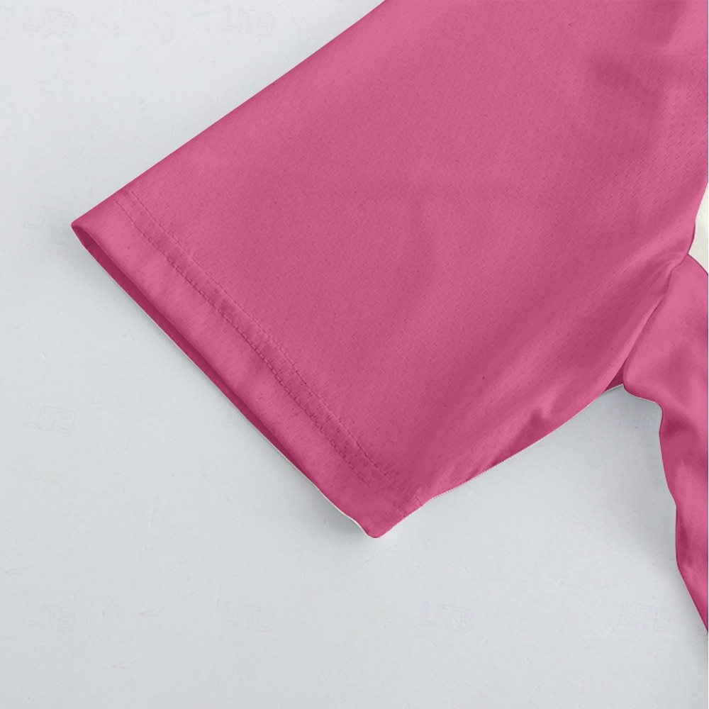 Voor heren Wielrenshirt met shorts Korte mouw Bergracen Wegwielrennen Fuchsia Rode roos Grafisch Fietsen Spandex Sport Grafisch Letter en nummer Kleding 2025 - $47.99 –P15