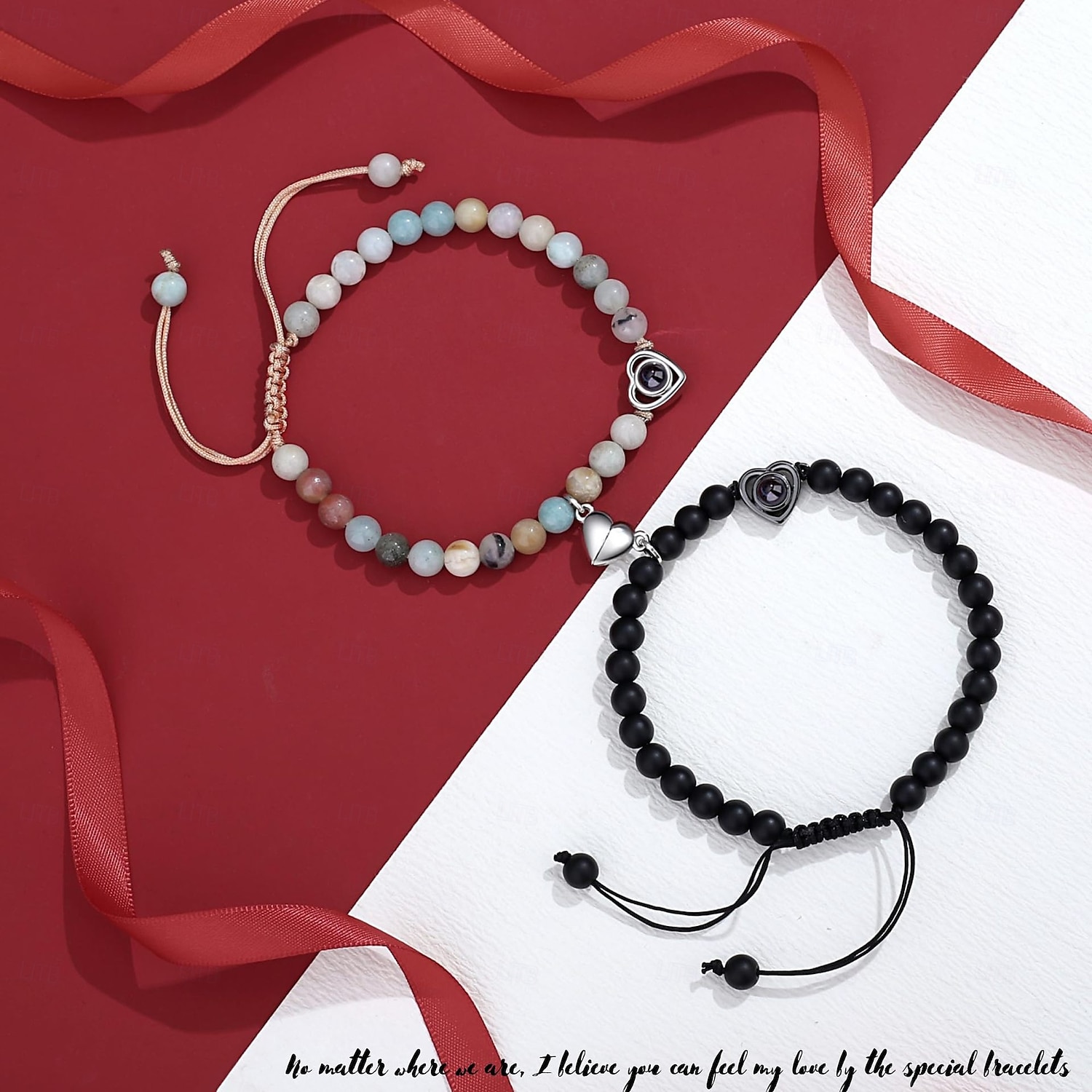 Pulseiras de Toque para Casais Pulseira de Amor Pulseiras Brilhantes para Casais Pulseiras de Toque de Longa Distância Presentes de Relacionamento à Distância para Namorada Joia de Emparelhamento de 2026 por $13.99 –P2