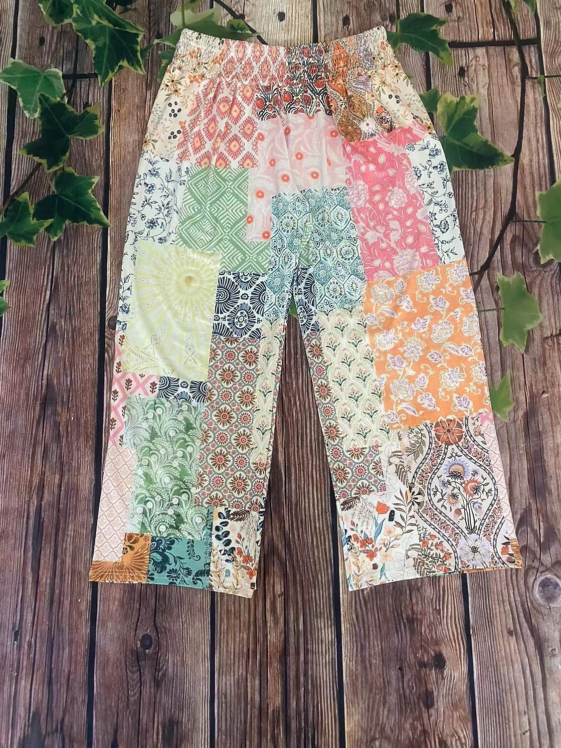 Women's Cropped Pants Casual Full Length Natural Printing Comfortable Micro-elastic Casual Daily Pink Blue Orange Spring Loose Fit 2025 - $19.99 –P2