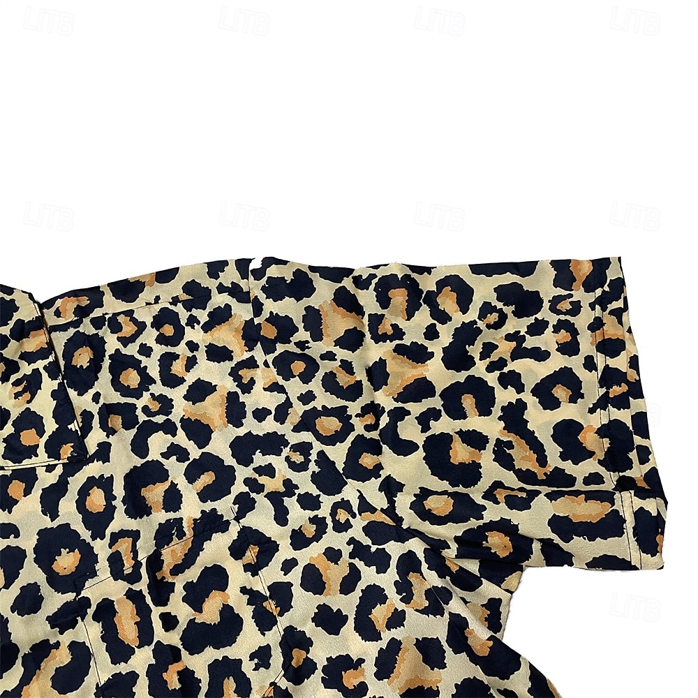 Retro Antiguo Años 70 Camisas Camisa hawaiana Hippie Disco Leopardo Hombre Vacaciones Fiesta Desfile del orgullo Adulto Camisas 2025 - $21.99 –P7