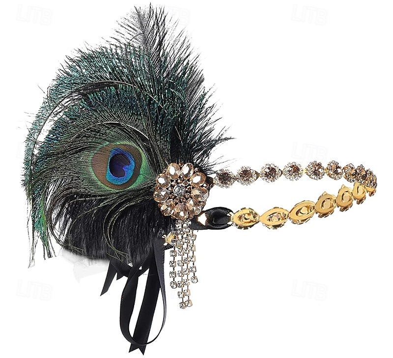 De livlige 20-årene 1920-tallet Hatter Den store Gatsby Charleston Dame Nytt År Maskerade Fest Utdrikningslag Voksne Hatt 2025 - $13.99 –P3
