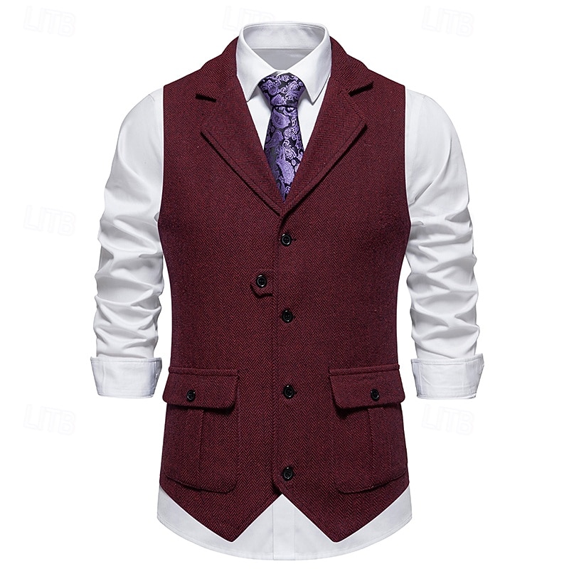 Classique Rétro Vintage Années 1920 Veste Gilet Gatsby le Magnifique Déguisement Homme Carnaval Mascarade Mariage Soirée robe demoiselle d honneur Adulte Gilet Printemps Automne de 2026 ? $41.99 –P12