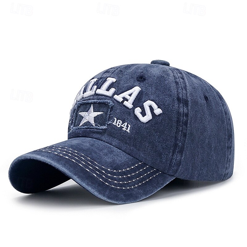 Herren Cap Basecap Sonnenhut Kappe Schwarz Wein Baumwolle Bestickt Modisch Brautkleider schlicht Täglich Wochenende Buchstabe Solide / einfarbig Einstellbar Sonnenschutz Atmungsaktiv 2025 - $7.49 –P7