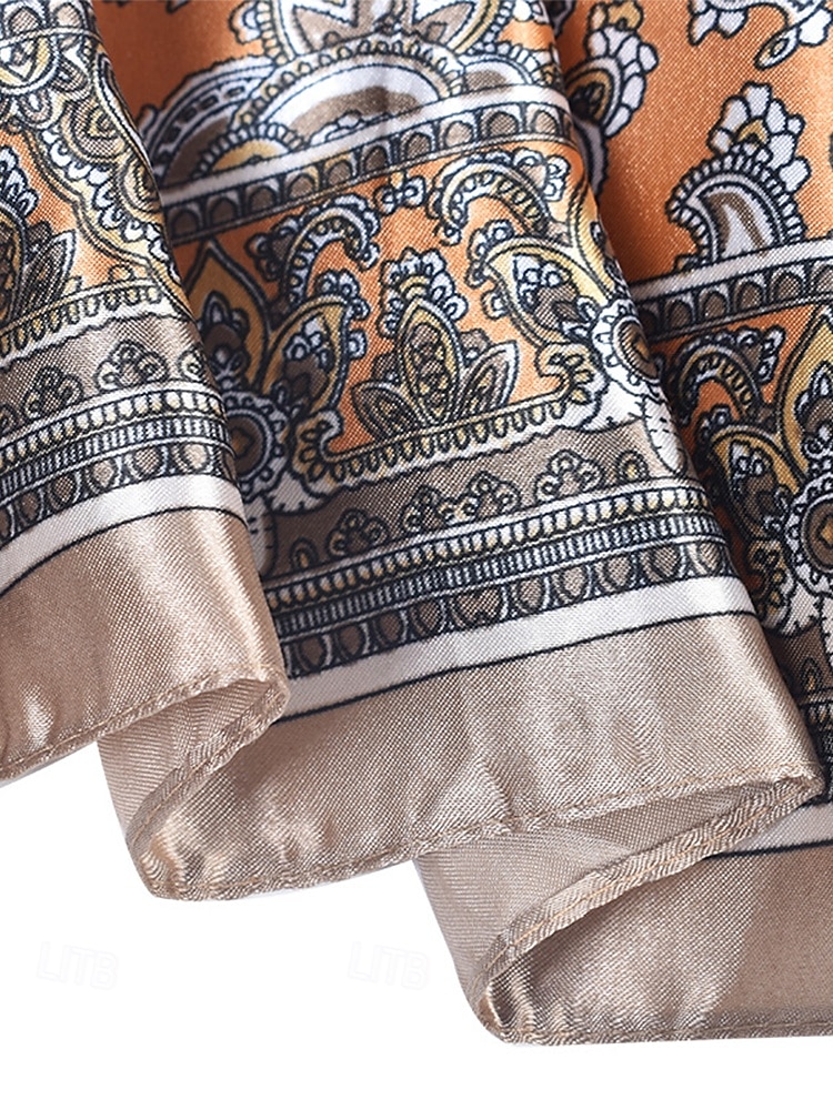 Paisley pattern multicolor silk scarf - soft and stylish women's headband and pocket square, perfect for casual, outdoor and formal occasions 2025 - $7.99 –P7