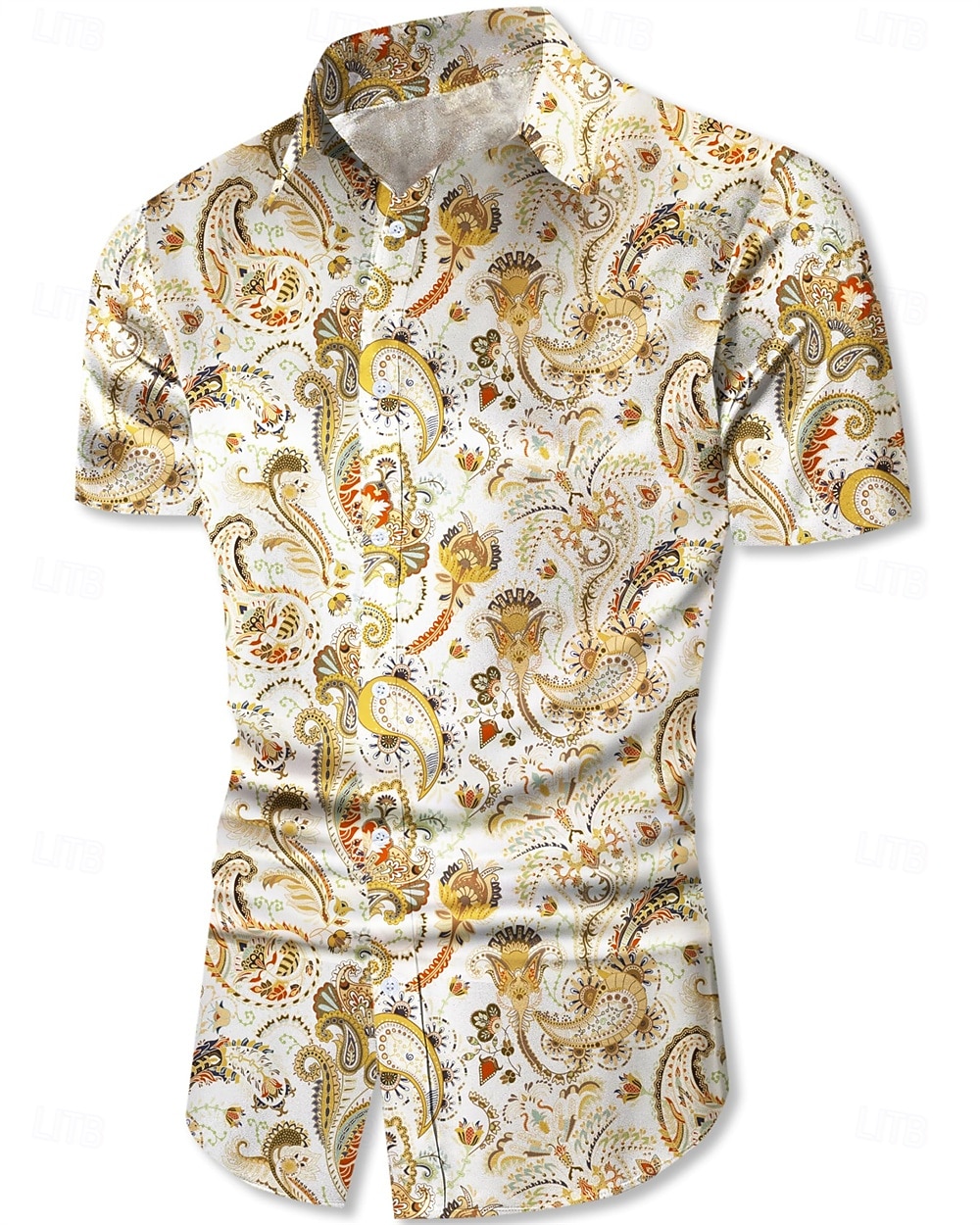 Retro 70. léta Tričko Aloha košile Hippie Kašmírový vzor Maškarní kostým Pánské Dovolená Párty Pride Parade Dospělé Tričko 2025 - $20.99 –P4