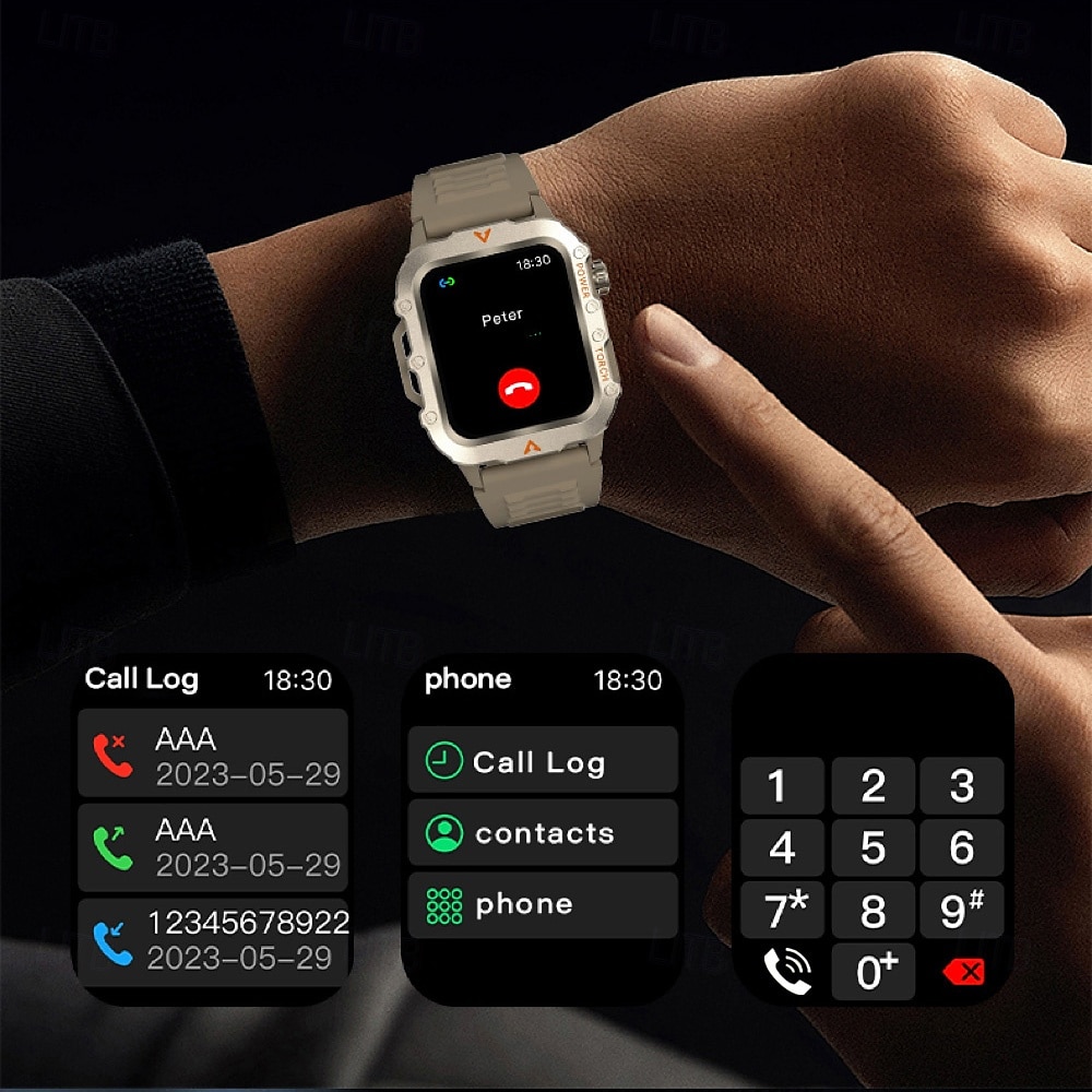 Q11 Smart Watch 1.73 inch Smartwatch Fitness Running Watch Bluetooth Pedometer Call Reminder Activity Tracker Compatible with Android iOS Women Men Hands-Free Calls Waterproof Step Tracker 2025 - $19.99 –P3