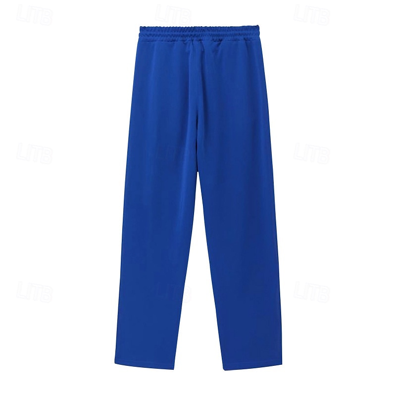 Hombre Pantalones deportivos Pantalones de Deporte Pantalones Bolsillo Correa Cintura elástica Plano Comodidad Deporte Diario Moda Casual Azul Real Caqui Microelástico 2025 - $22.99 –P5