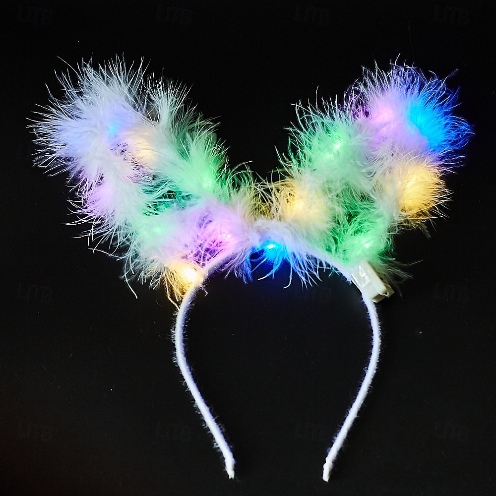 Carnival LED Light-Up Flower Crown Headband, Glowing Hair Hoop for Women, Girls, Kids Festival, Concert, Party & Costume Accessory 2026 - kr.90 –P4
