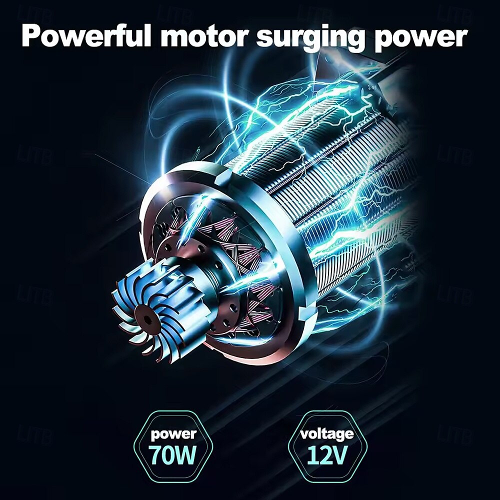 Portable Car Tyre Inflator Cordless Digital Rechargeable Tire Air Compressor Pump Car Tyre Inflator Air Compressor 2025 - $63.99 –P3