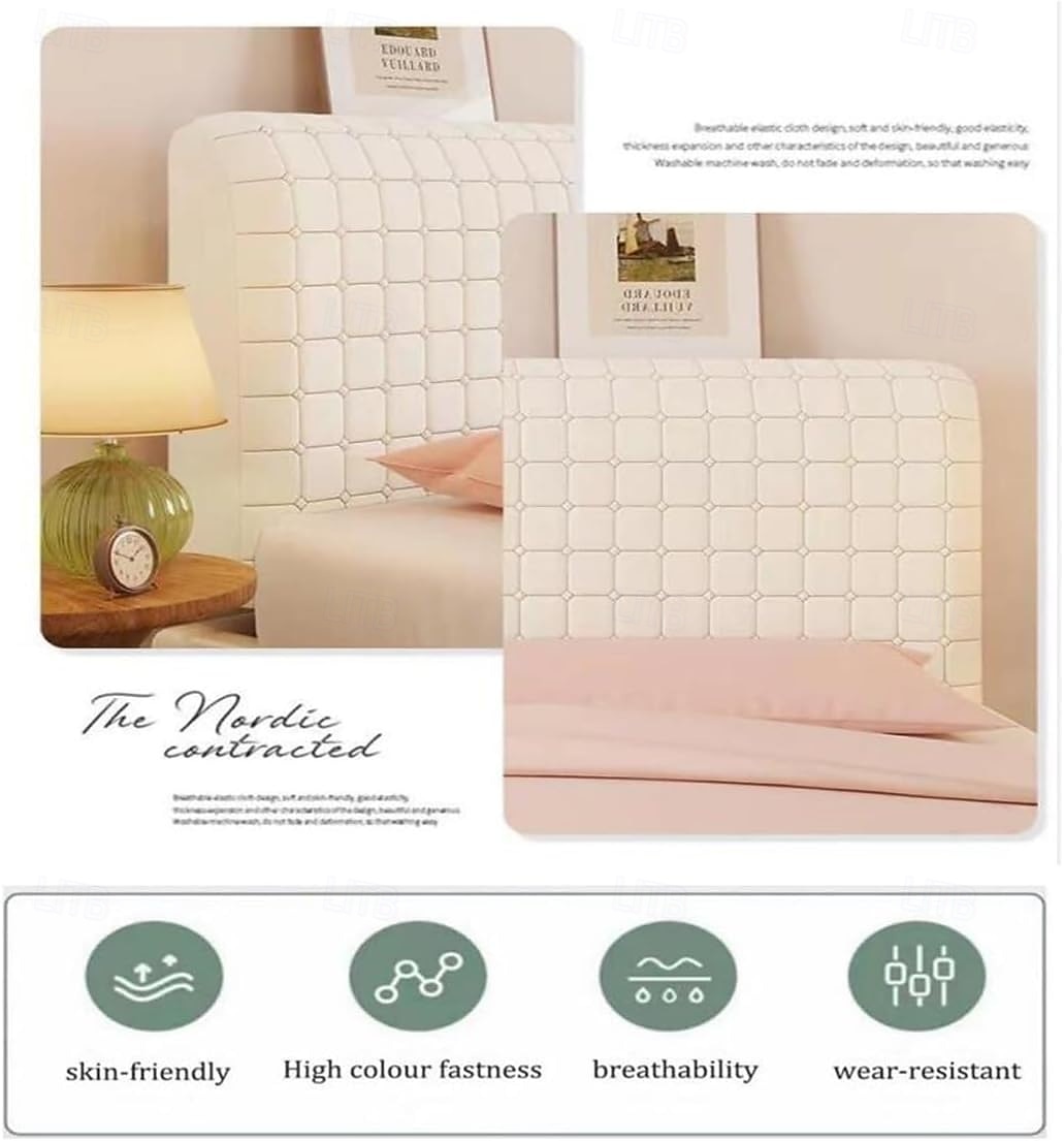 Bed Headboards Cover Slipcover, Dust Proof Stretch Thicken Bed Head Padded Protector Cover, Washable Cooling Headboard Protector Cover 2025 - $33.99 –P1