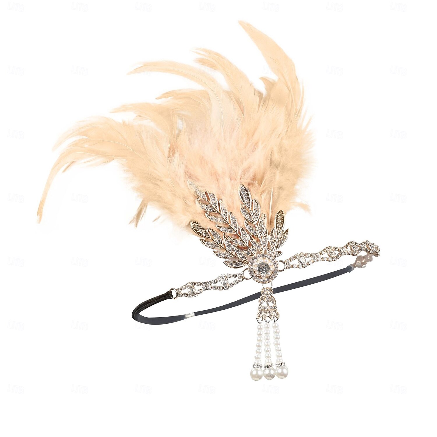 Möly 20s 1920-luku Flapper-panta Suuri Gatsby charleston Feather Lehti Art Deco Naamiaispuku Naisten Joulu Uusi vuosi Ystävänpäivä Juhla Tanssiaiset Tyttöjen polttarit Aikuisten Päähineet 2026 - $13.99 –P2
