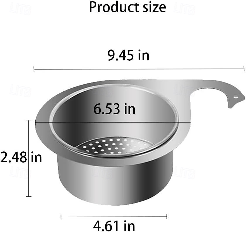 cestello di scarico in acciaio inox per lavello della cucina, cestello di scarico multifunzionale a forma di cigno, scolapasta per frutta appeso al rubinetto, cestello filtrante per alimenti, cestello del 2025 a $8.49 –P1