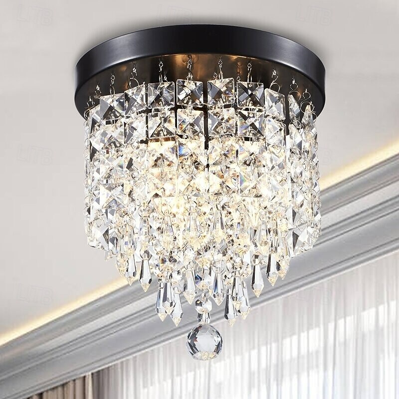 Crystal Chandelier LED Round Ceiling Light with LED Brightness Hall Lights 110-240V 2025 - $79.99 –P3