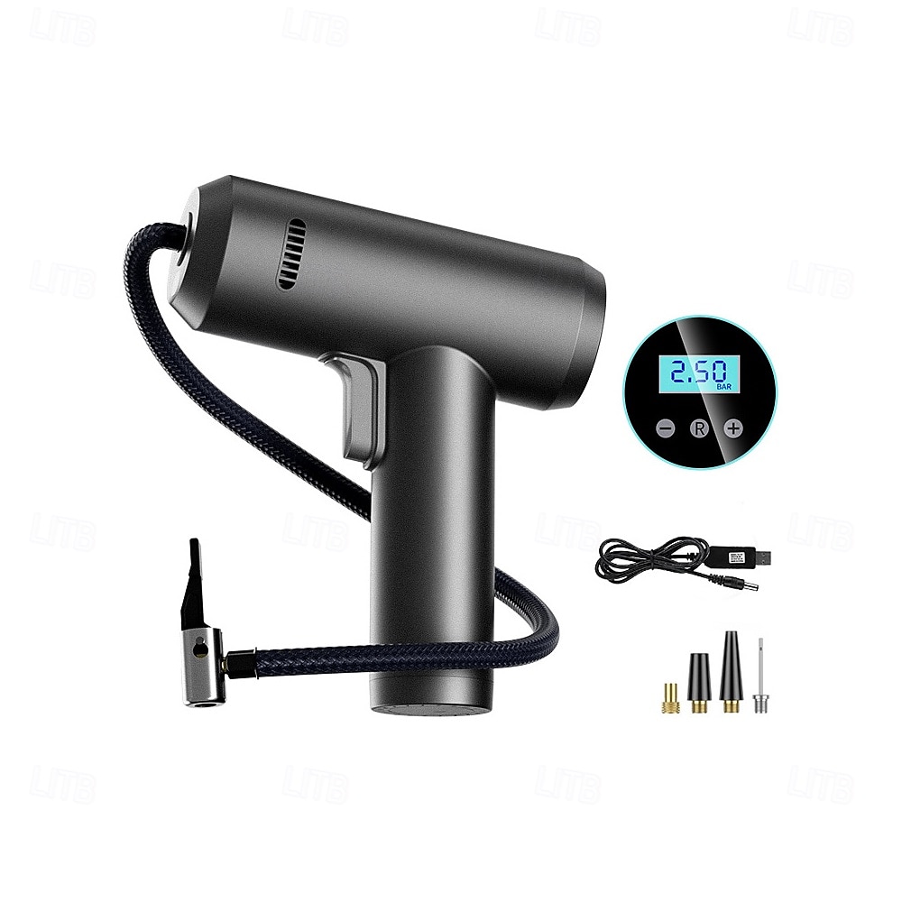 Compresor de aire para inflar neumáticos de coche, portátil, inalámbrico, digital, recargable, compresor de aire para inflar neumáticos de coche 2025 - $63.99 –P1