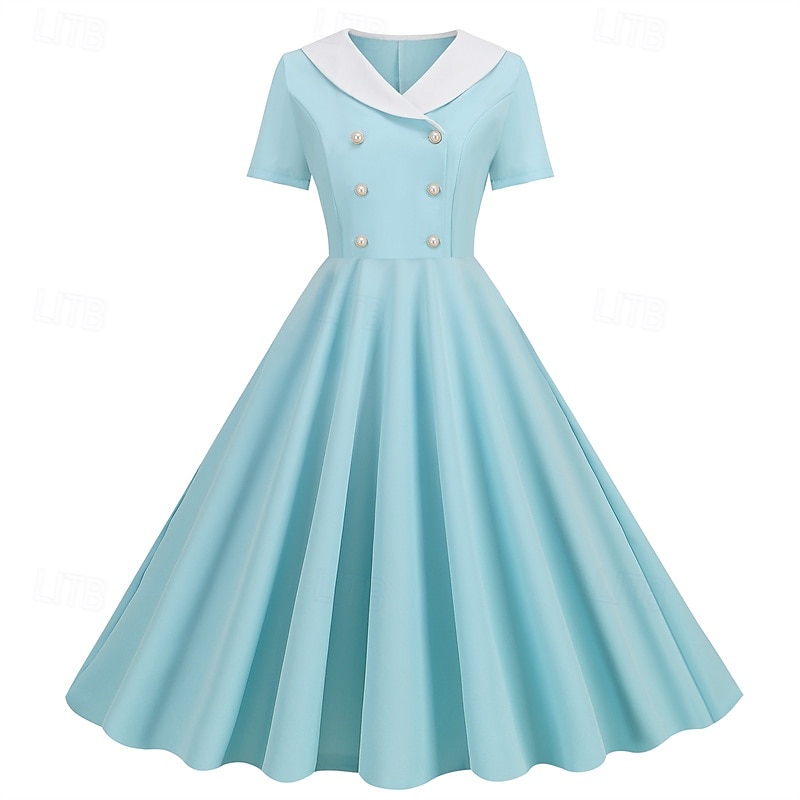 Retro Vintage 1950s Dress Swing Dress Women's Carnival Masquerade Daily Wear Bachelorette Party Adults' Dress Homecoming Dresses 2025 - $25.99 –P13